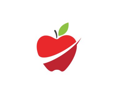 Apple vektör çizim simgesi logo şablonu