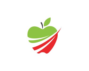 Apple vektör çizim simgesi logo şablonu