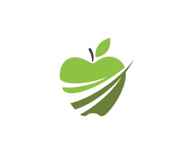 Apple vektör çizim simgesi logo şablonu