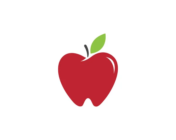 Modèle Logo Icône Conception Illustration Vectorielle Apple — Image vectorielle