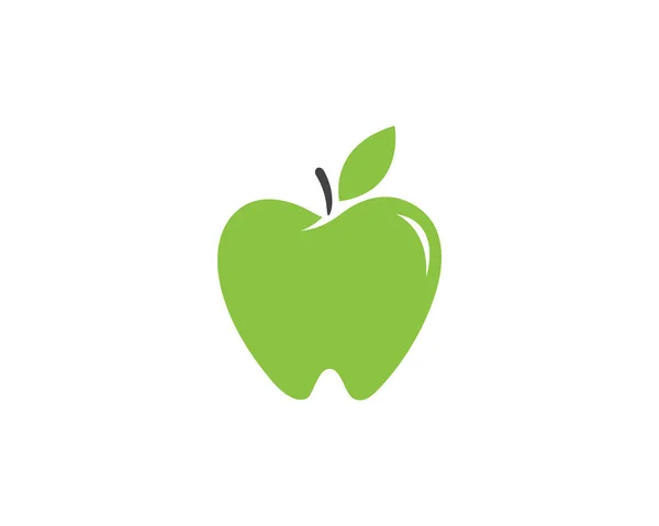 Modelo Logotipo Ícone Design Ilustração Vetorial Apple — Vetor de Stock