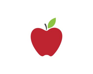 Apple vektör çizim simgesi logo şablonu