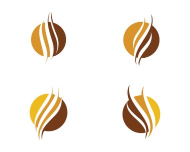 stil saç kesimi ikonu vektör illüstrasyon tasarımı