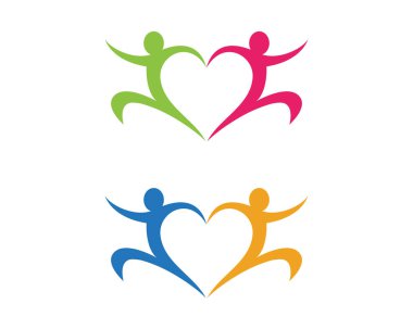 Topluluk, ağ ve sosyal simge tasarım şablonu