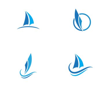 Seyahat gemisi Logo Şablonu vektör çizimi tasarımı