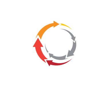 Ok vektör illüstrasyon simgesi Logo Şablonu tasarımı