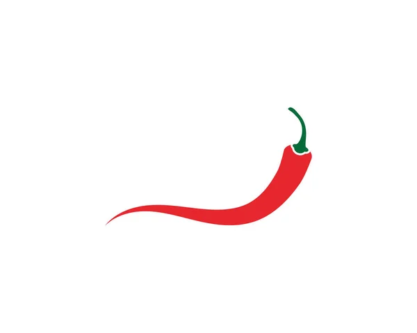 Red Hot Natural Chili Icon Vorlagenvektor Illustration — Stockvektor