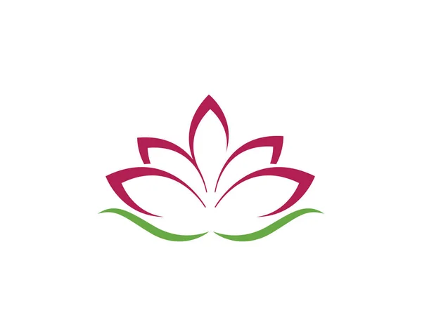 Beauty Vector Lotus Flowers Design Logo Template Icon — Stock Vector