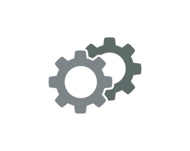 Gear Logo Şablonu vektör çizimi tasarımı