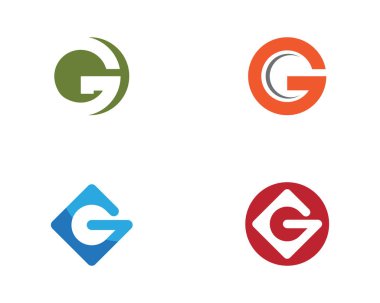 G Harfi vektör illüstrasyon simgesi Logo Şablonu tasarımı