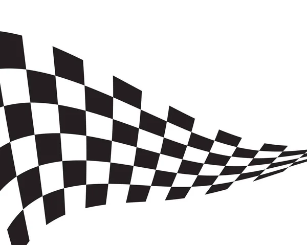 Race Flagga Ikon Enkel Design Illustration Vektor — Stock vektor