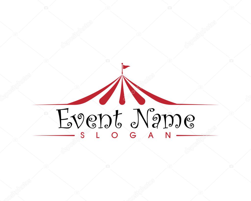 Circus vector illustration design logo emblems template