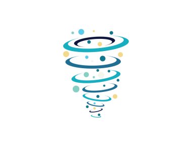 Tornado logo symbol vector illustration design clipart