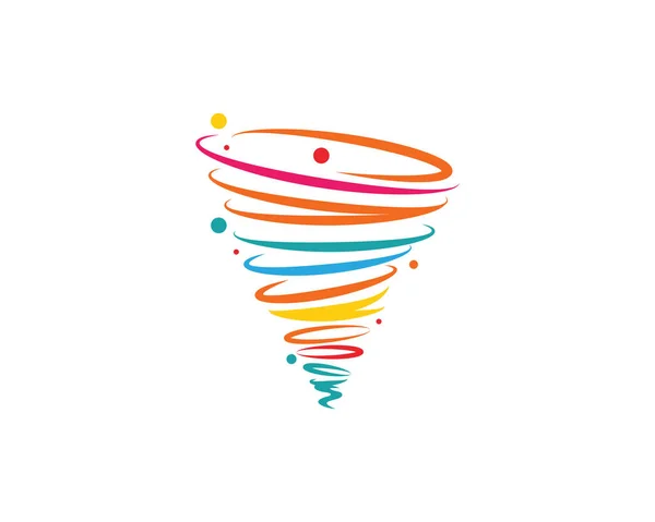 Tornado Logo Symbole Vectoriel Illustration Design — Image vectorielle