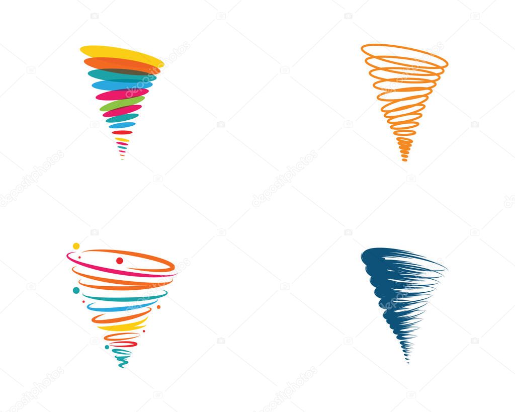 Tornado logo symbol vector illustration design