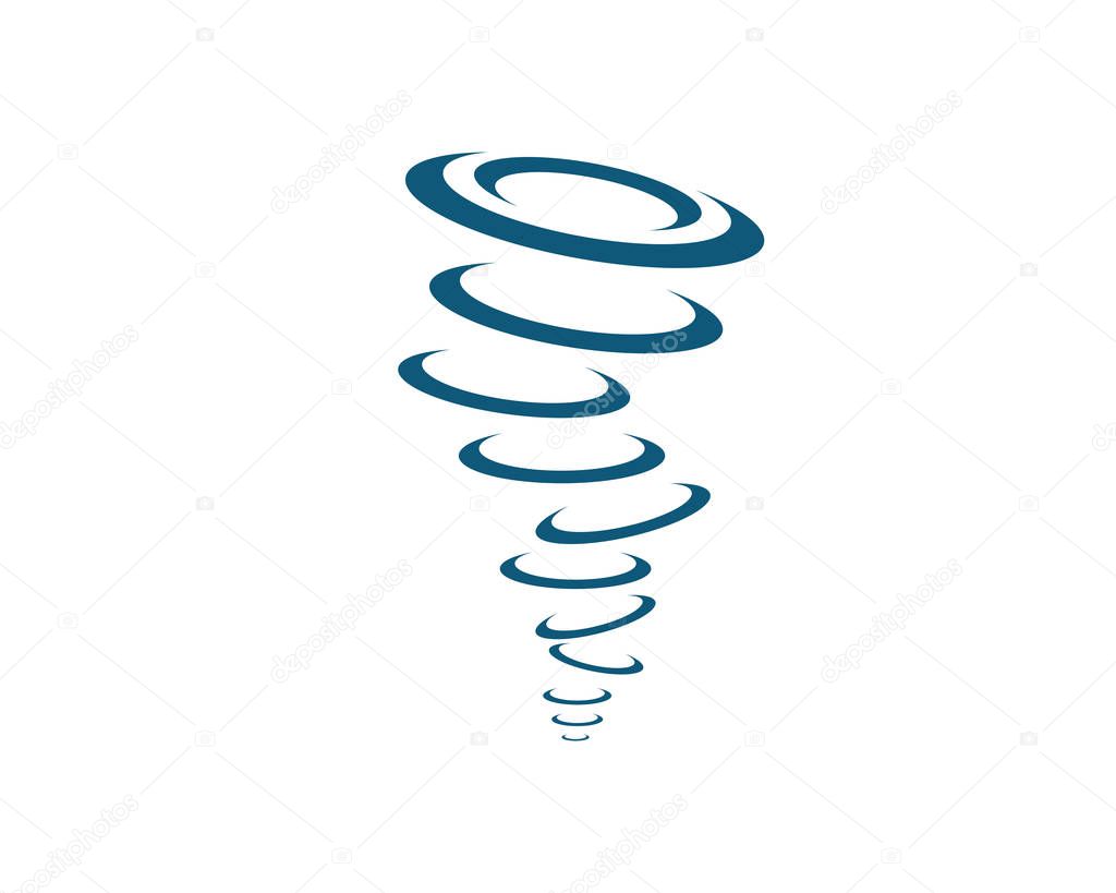 Tornado logo symbol vector illustration design