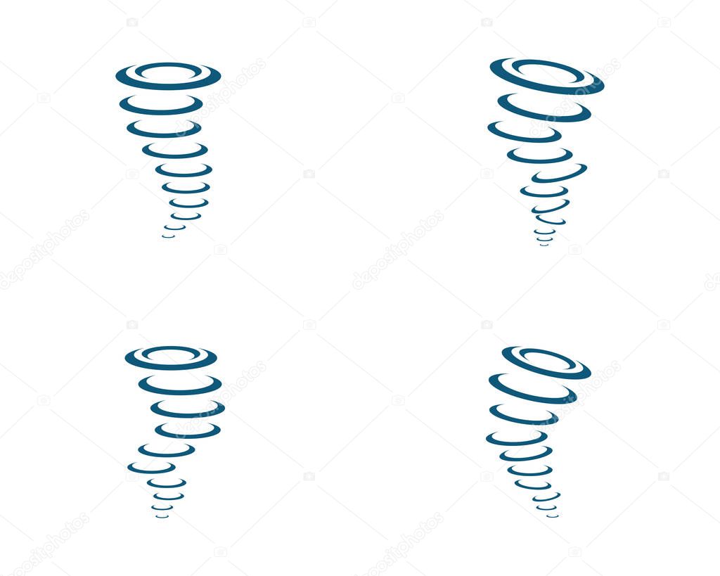 Tornado logo symbol vector illustration design