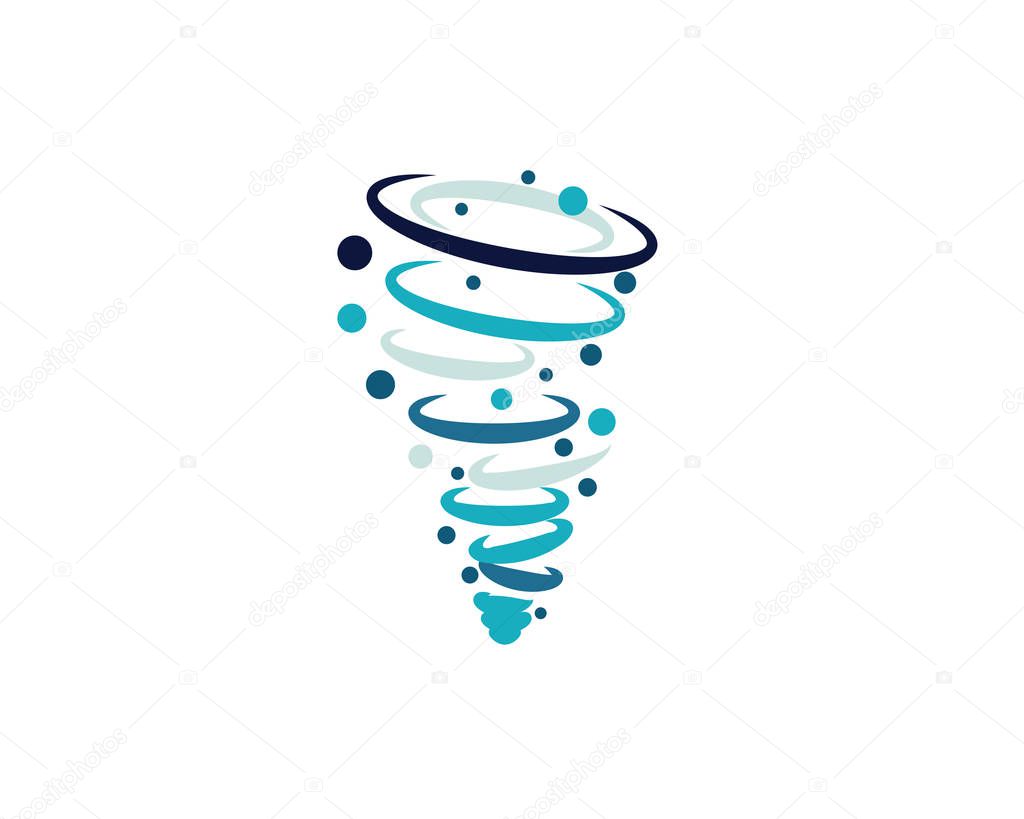 Tornado logo symbol vector illustration design