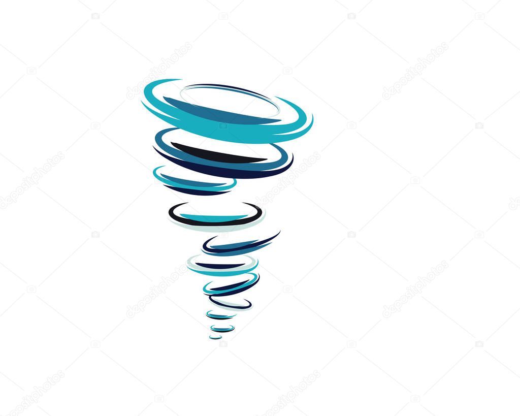 Tornado logo symbol vector illustration design