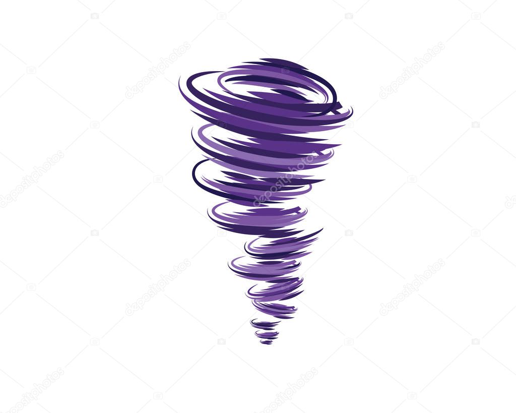 Tornado logo symbol vector illustration design