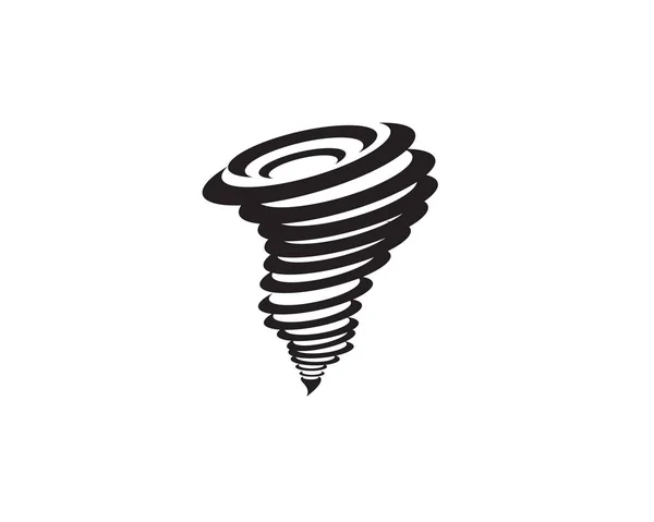 Tornado Logo Símbolo Vector Ilustración Diseño — Archivo Imágenes Vectoriales