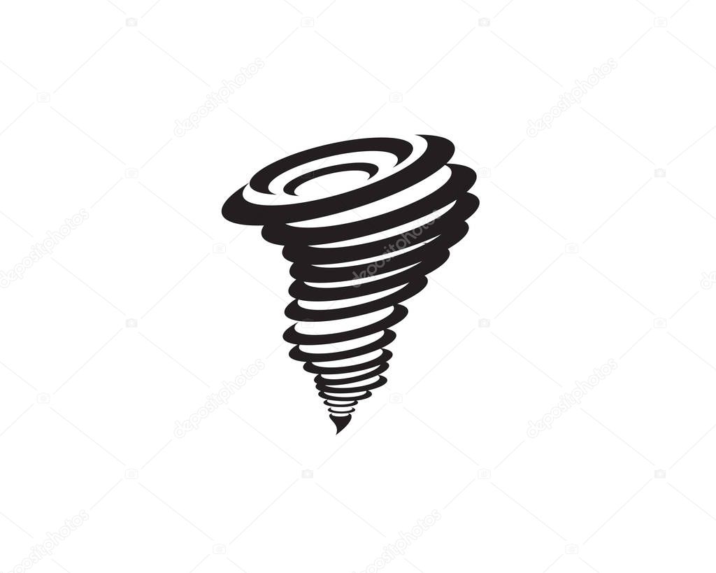 Tornado logo symbol vector illustration design