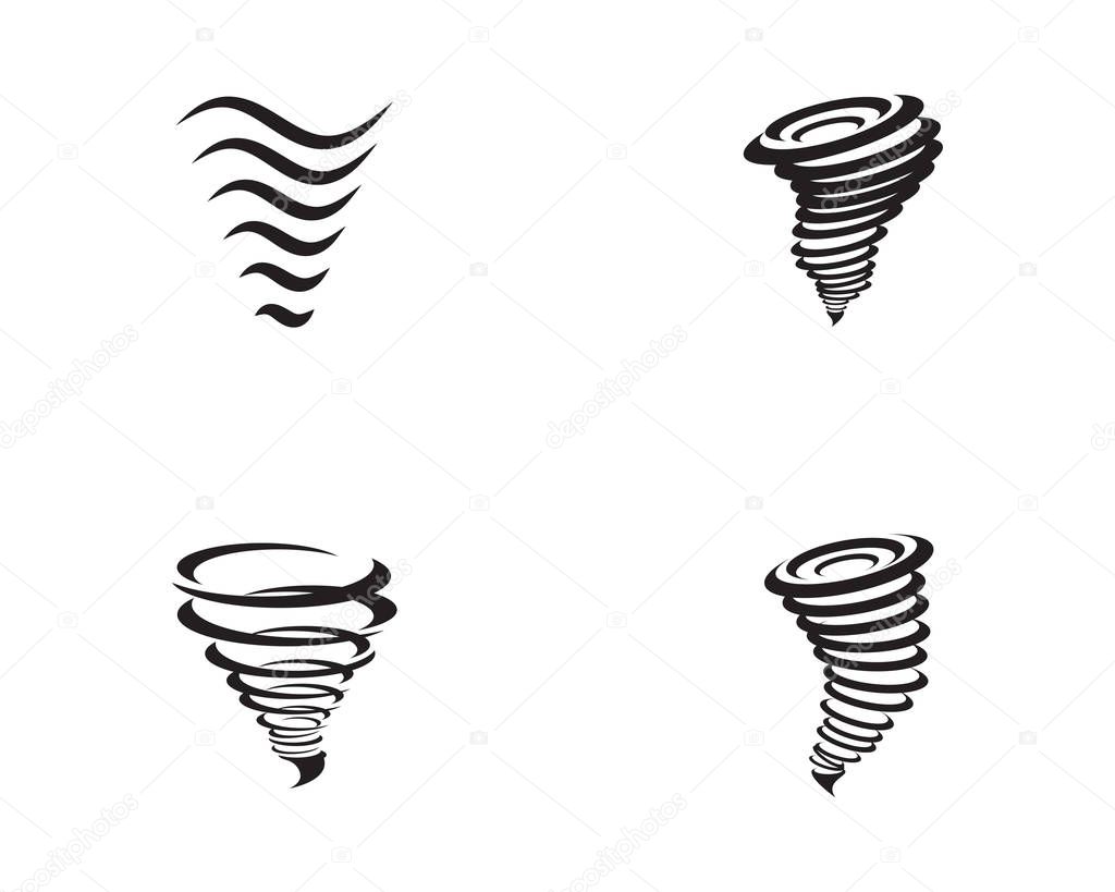 Tornado logo symbol vector illustration design