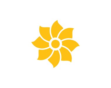 çiçek vektör tasarım şablonu çizimi