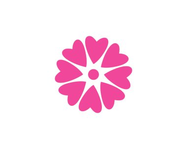 çiçek vektör tasarım şablonu çizimi