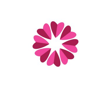 çiçek vektör tasarım şablonu çizimi