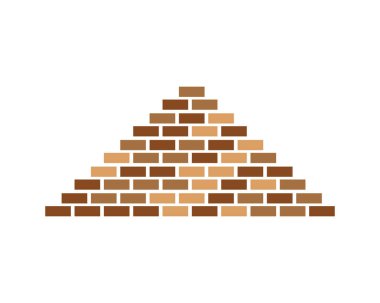 Tuğla duvar simge vektör çizim tasarım