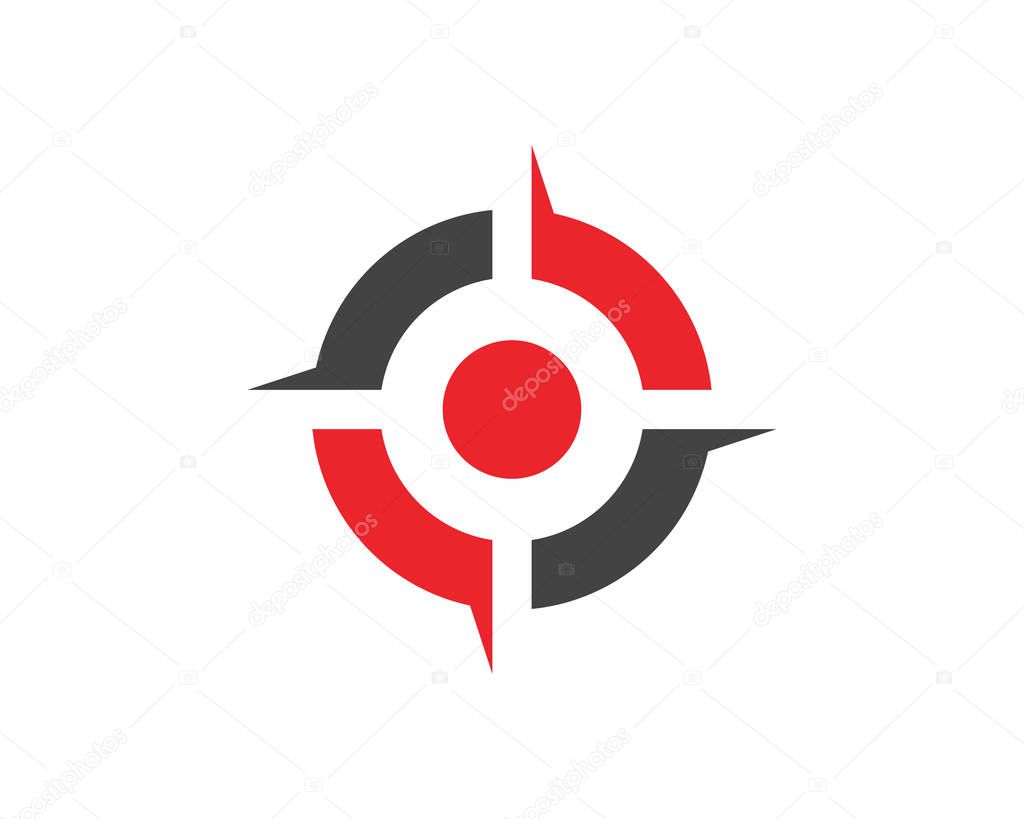 Target icon vector illustration design template