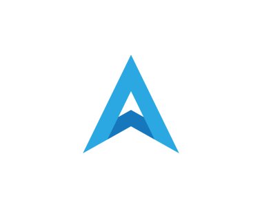 Bir Harf Şablonu vektör resimleme tasarımı