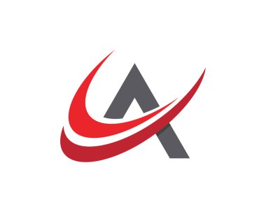 Bir Harf Şablonu vektör resimleme tasarımı