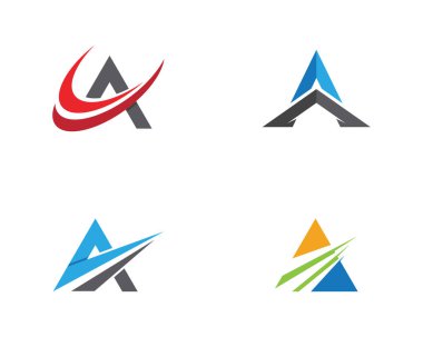 Bir Harf Şablonu vektör resimleme tasarımı