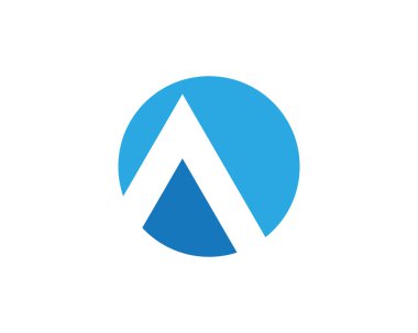 Bir Harf Şablonu vektör resimleme tasarımı