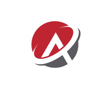 Bir Harf Şablonu vektör resimleme tasarımı