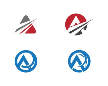 Bir Harf Şablonu vektör resimleme tasarımı