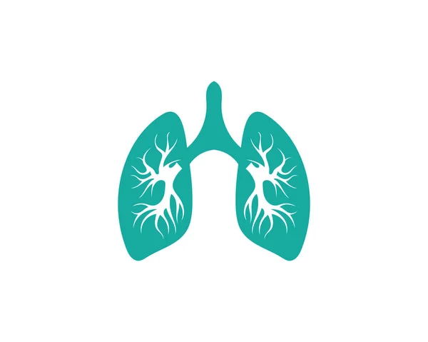 Lungs Icon Vector Illustration Design — Stock Vector