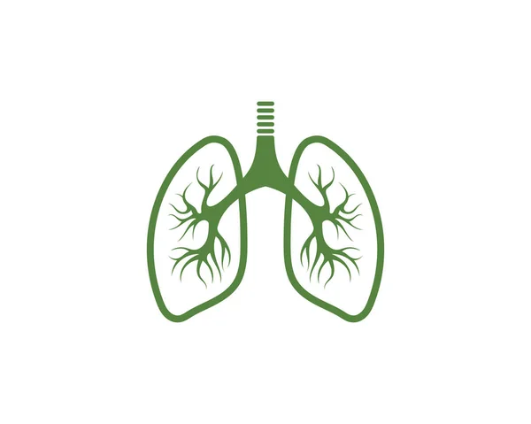 Akciğerler Simge Vektör Çizim Tasarım — Stok Vektör