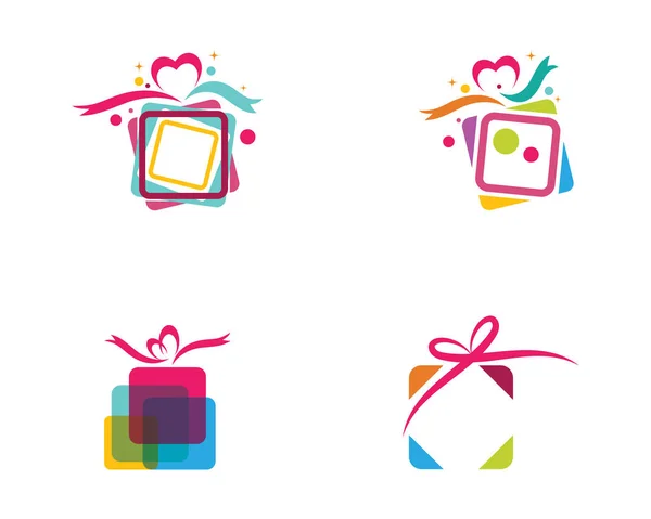 Caja Regalo Icono Vector Ilustración Diseño — Vector de stock