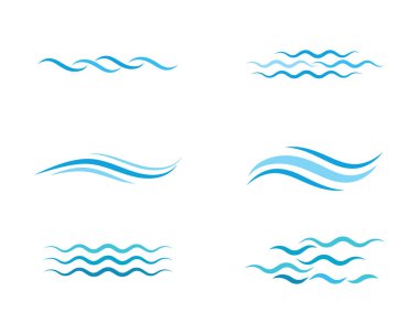 Water wave icon vector illustration design logo clipart