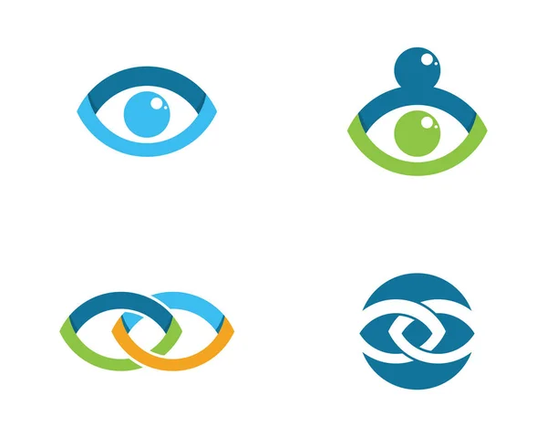 Markenidentität Corporate Eye Care Vektor Logo Design — Stockvektor