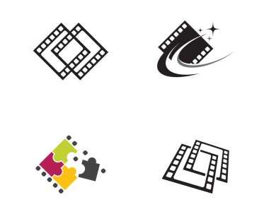 Sinema filmi vektör tasarımı illüstrasyonu