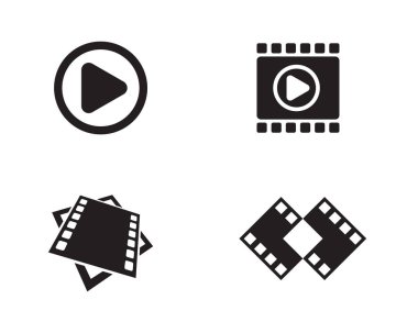 Sinema filmi vektör tasarımı illüstrasyonu