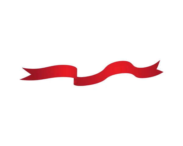 Ruban Rouge Illustration Vectorielle — Image vectorielle