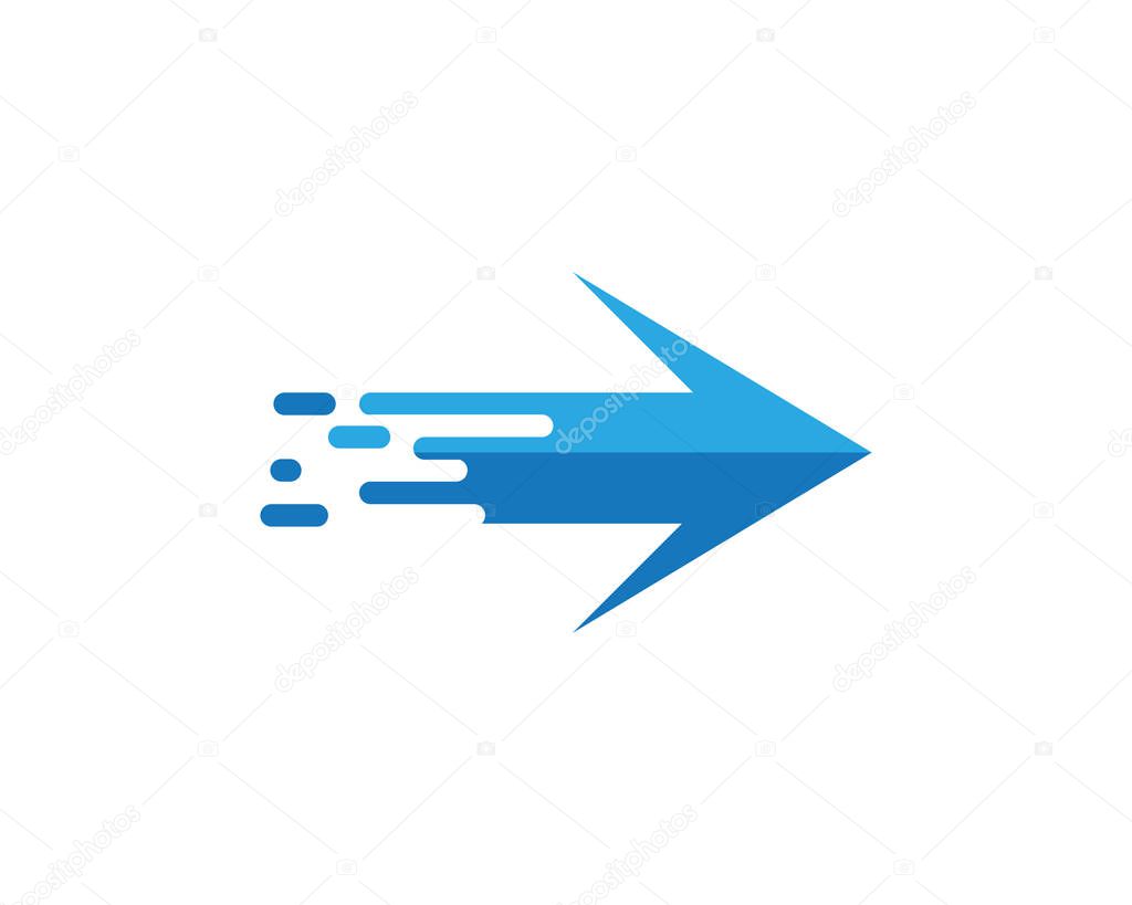 Arrow vector illustration icon Logo Template design