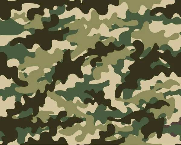 Textur Camouflage Militär Wiederholt Nahtlose Armee Illustration — Stockvektor