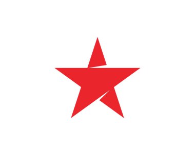 Yıldız simgesi şablon vektör illüstrasyon tasarımı