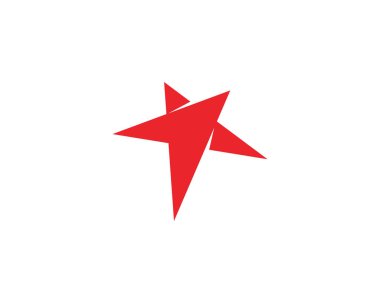 Yıldız simgesi şablon vektör illüstrasyon tasarımı